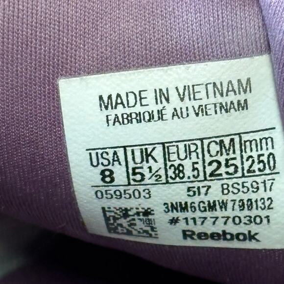 REEBOK Guresu 1.0 Cross Trainers Plum White W8 - Picture 2 of 9